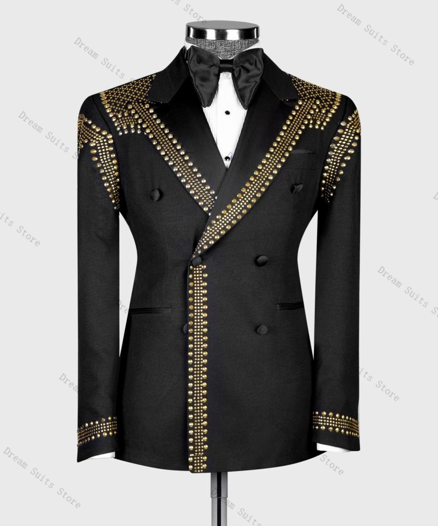Men Formal Wear With Coat - Men Suit Set 2 Piece Blazer+Pant
