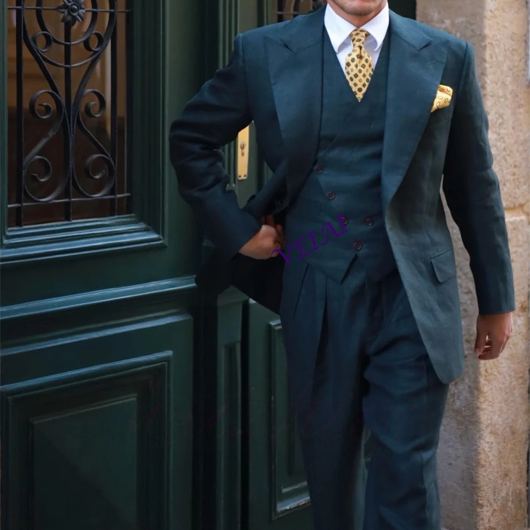 Customized Black Slim Fit 3 Pi - Men'S Formal Wear Waistcoat ulasan dan harga