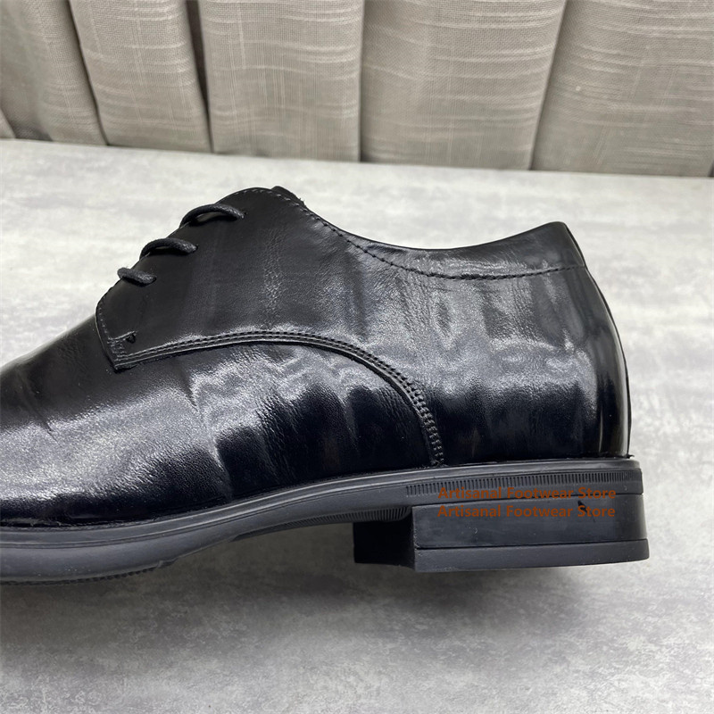 Men's Black Leather Oxford Sho - Men'S Formal Office Wear Shoes ulasan dan harga