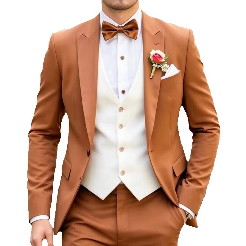 New Classic 3 Piece Men's Suit - Men'S Formal Wear Waistcoat ulasan dan harga