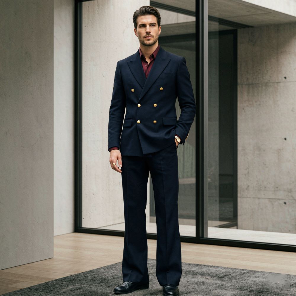 2 Pieces Men Relaxed Fit Suit  - Men'S Relaxed Formal Wear ulasan dan harga