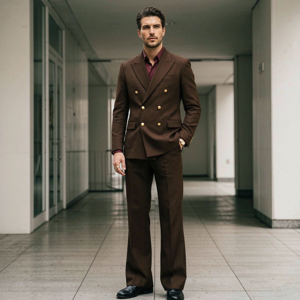 2 Pieces Men Relaxed Fit Suit  - Men'S Relaxed Formal Wear ulasan dan harga