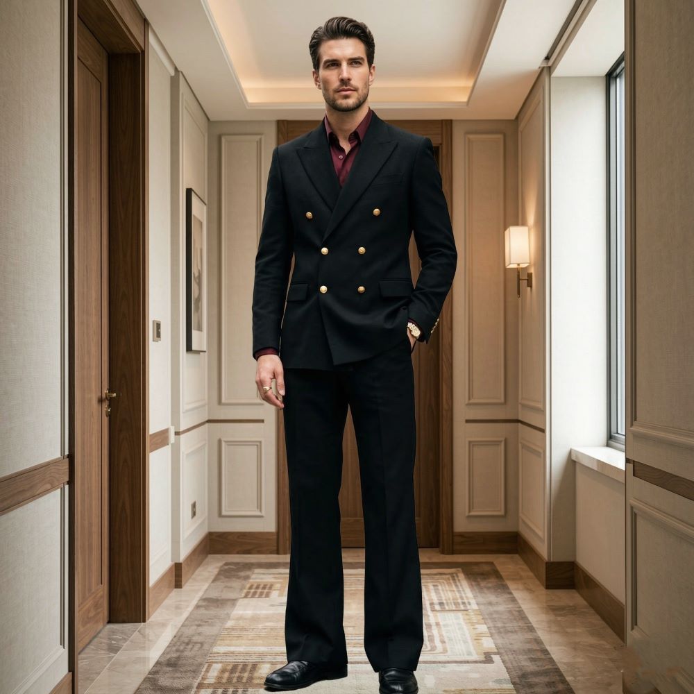 2 Pieces Men Relaxed Fit Suit  - Men'S Relaxed Formal Wear ulasan dan harga