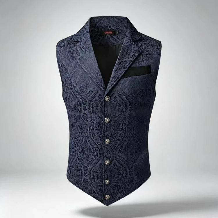 Men Retro Victorian Jacquard S - Men'S Formal Wear Waistcoat ulasan dan harga