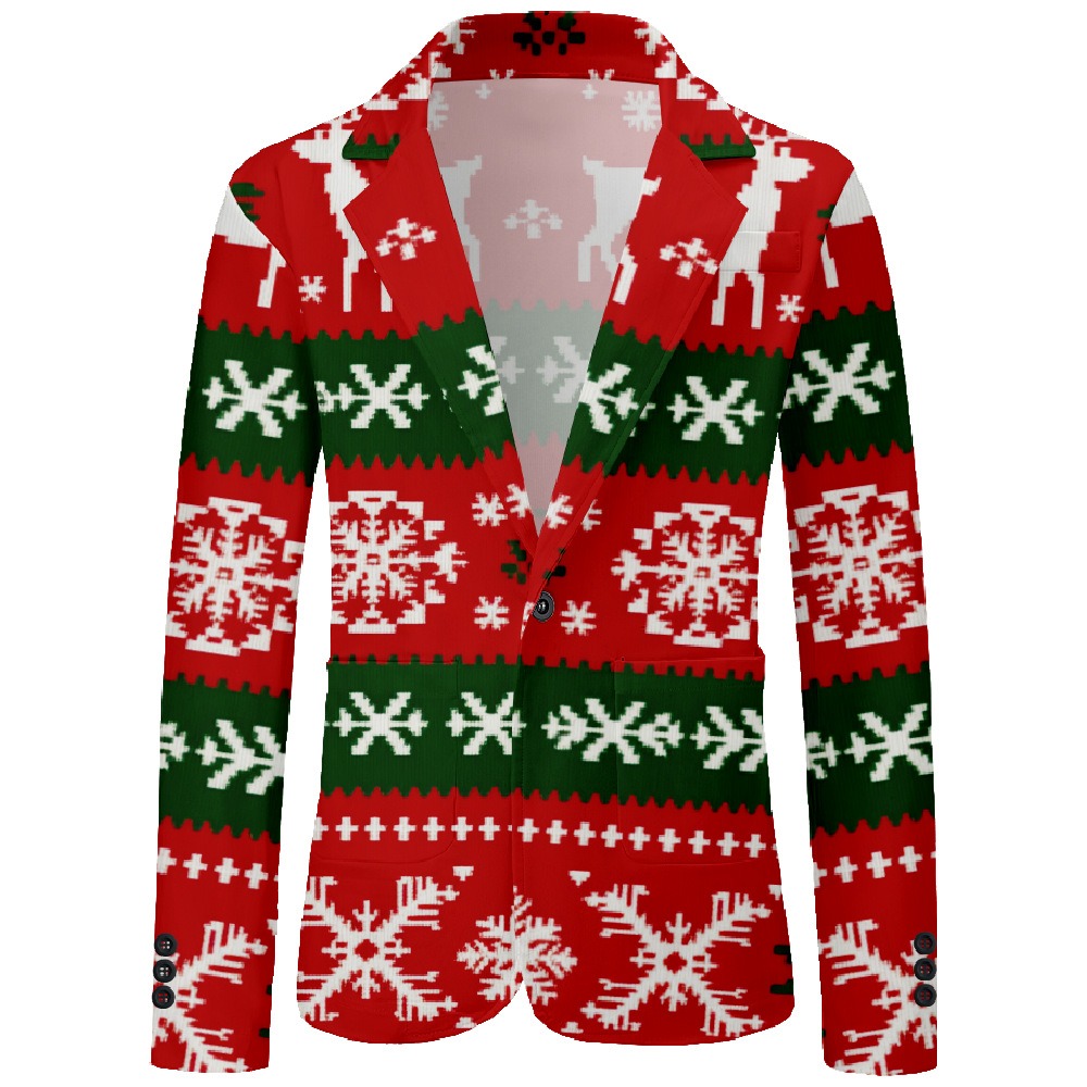 Men's Festive Xmas Casual Blaz - Men Formal Wear With Coat ulasan dan harga