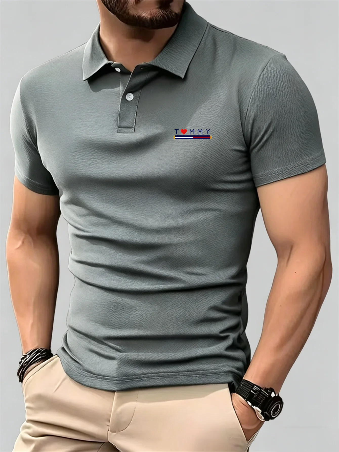 New Breathable Short Sleeve Bu - Young Men Formal Wear ulasan dan harga