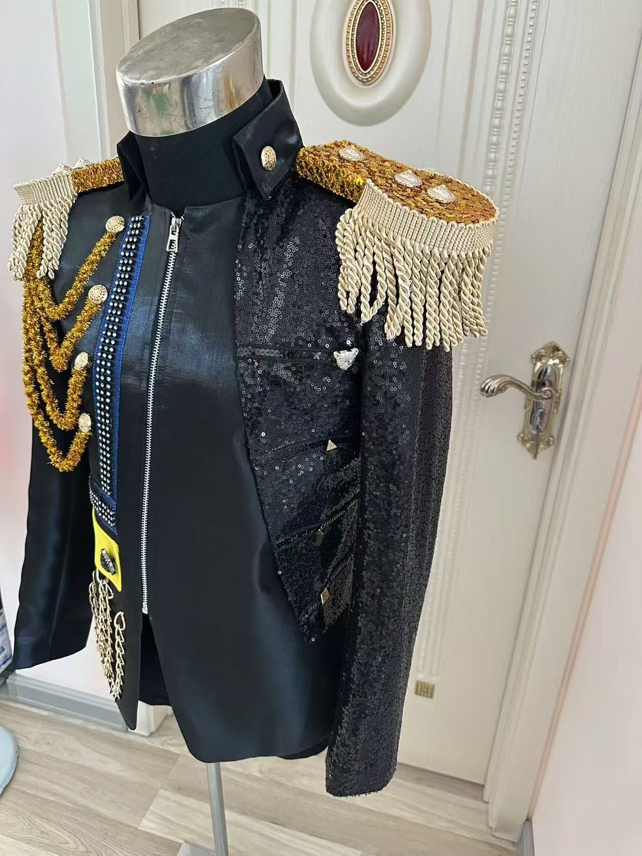 New Men Tassel Royal Jacket We - Men Formal Wear Wedding ulasan dan harga