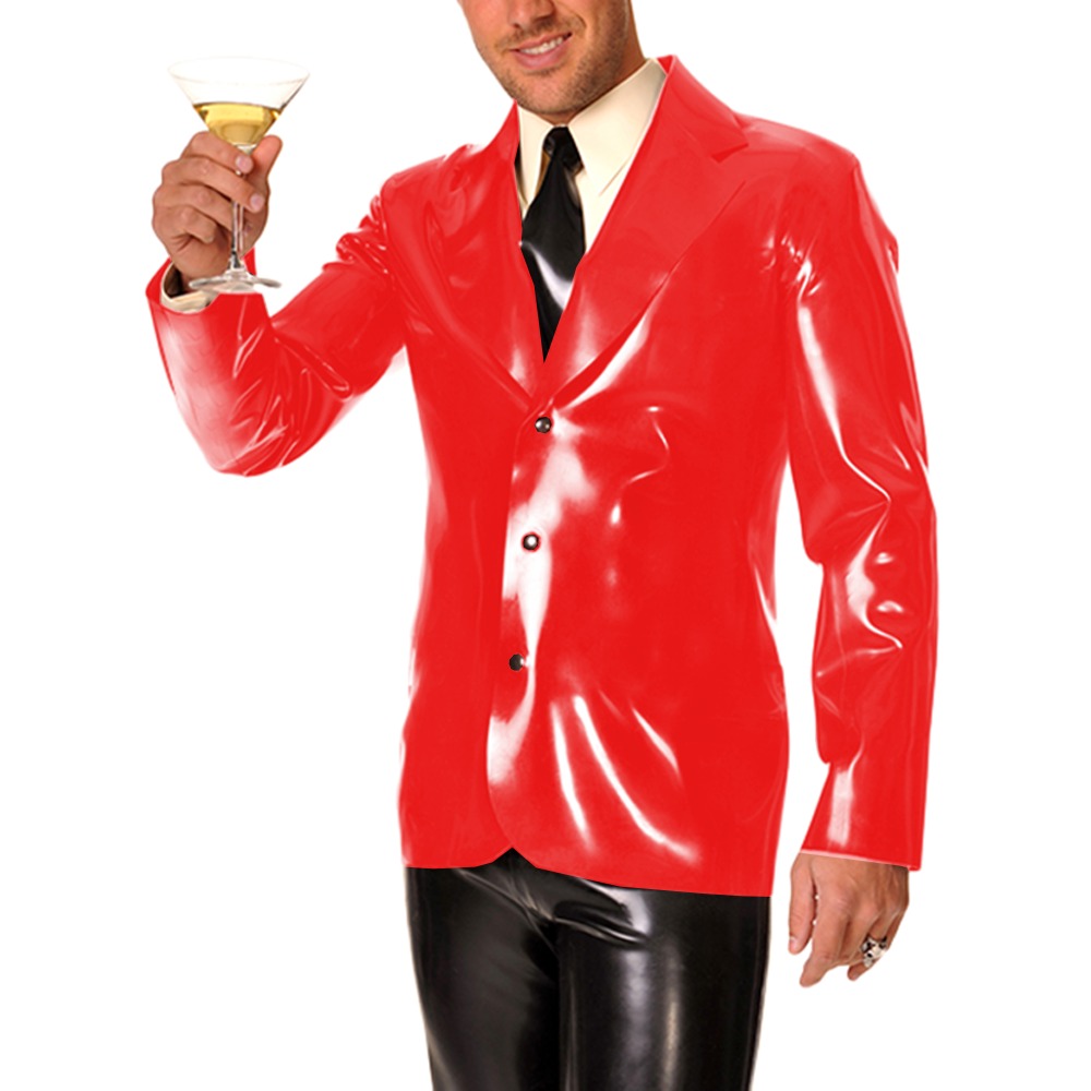 Men's Long Sleeve Vinyl PVC Le - Men Formal Wear Look ulasan dan harga