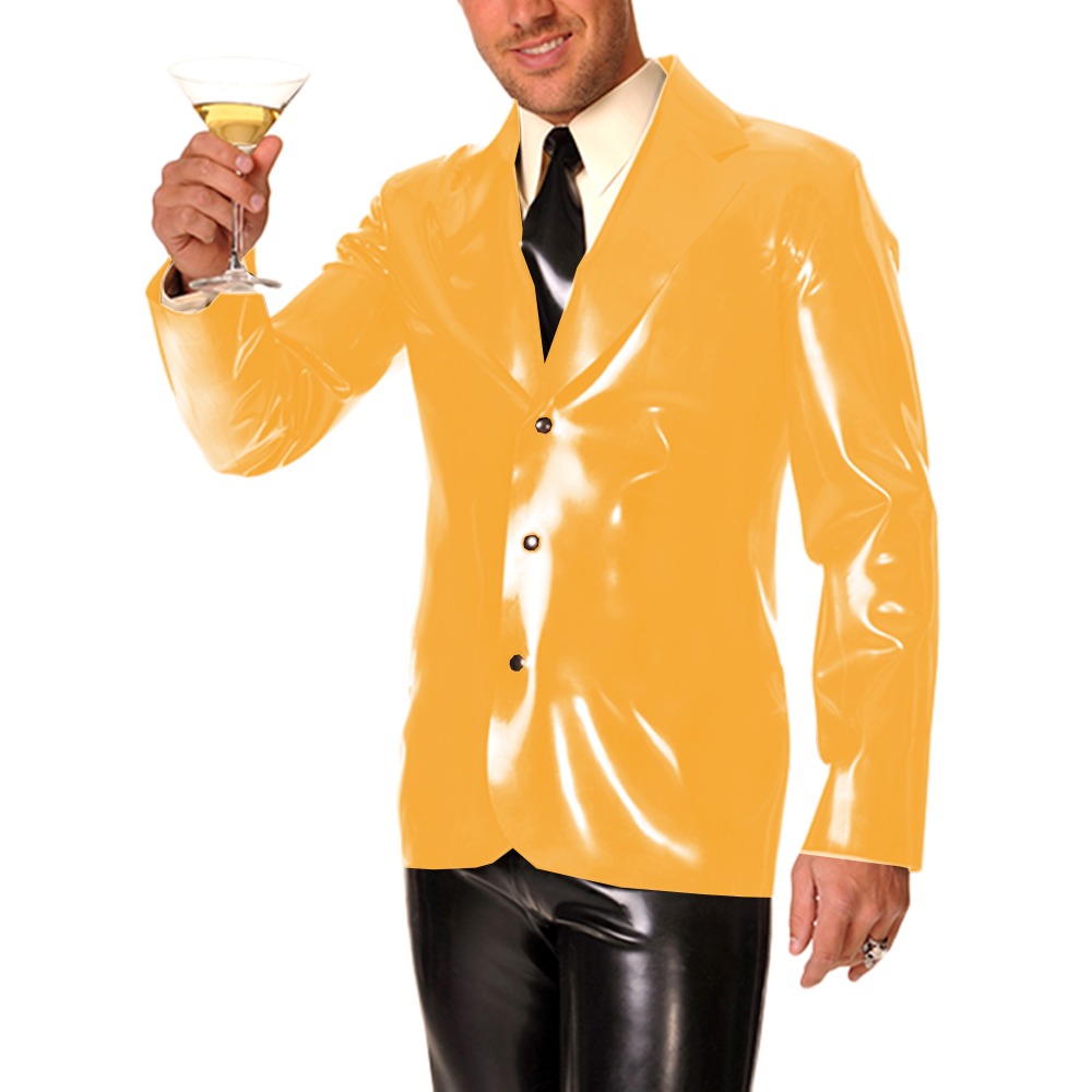 Men's Long Sleeve Vinyl PVC Le - Men Formal Wear Look ulasan dan harga