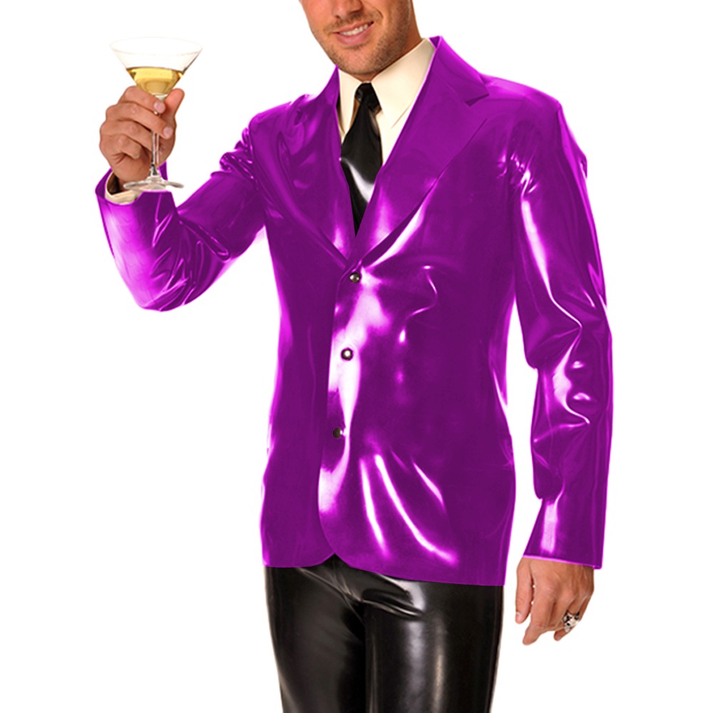 Men's Long Sleeve Vinyl PVC Le - Men Formal Wear Look ulasan dan harga