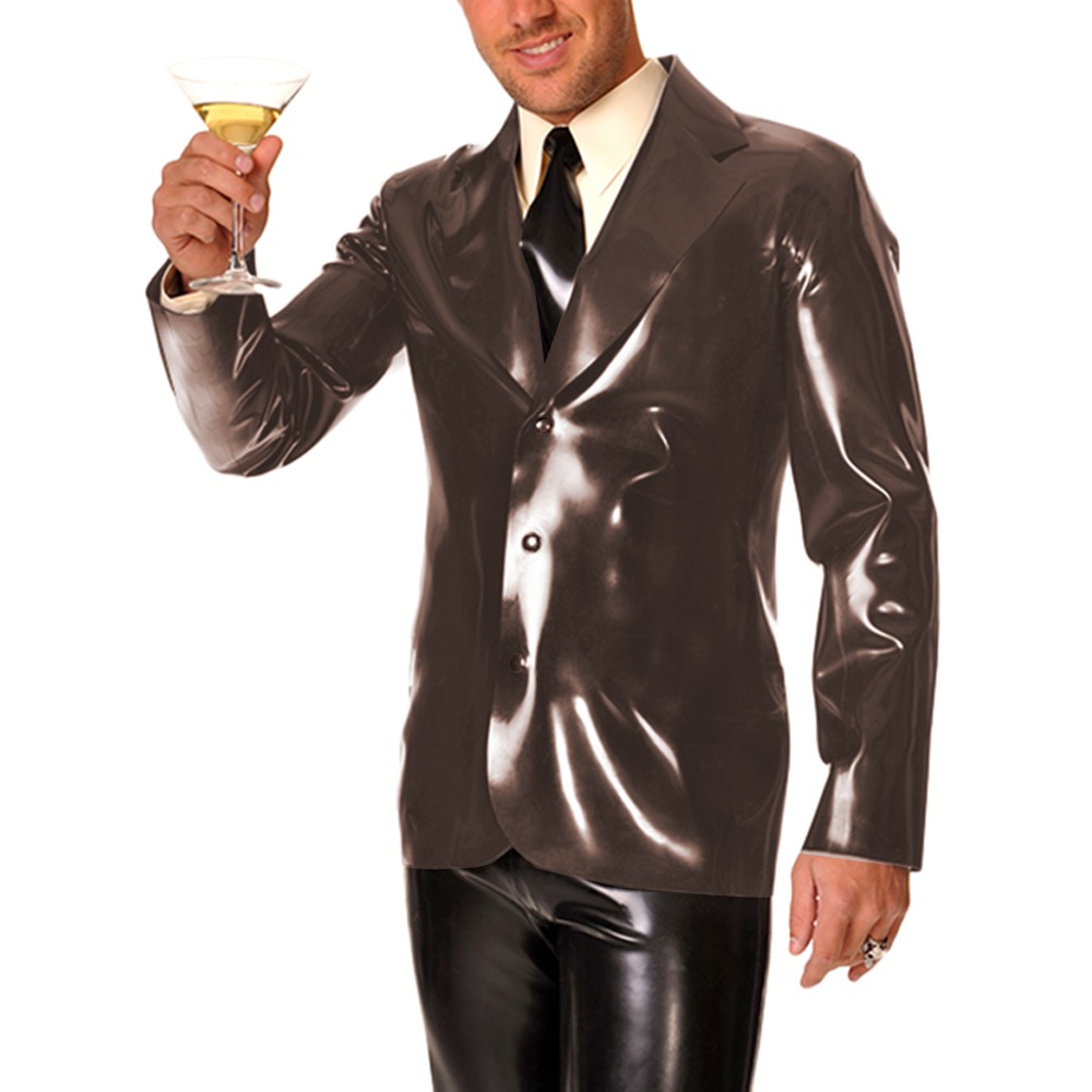 Men's Long Sleeve Vinyl PVC Le - Men Formal Wear Look ulasan dan harga