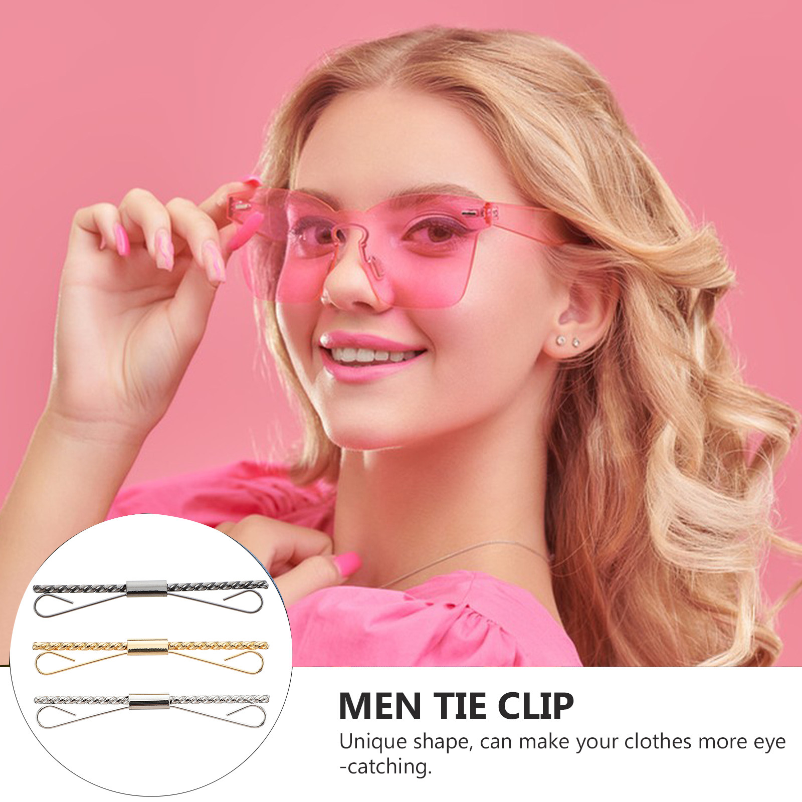 3Pcs Brass Tie Clips for Men S - Men Formal Wear Bag ulasan dan harga