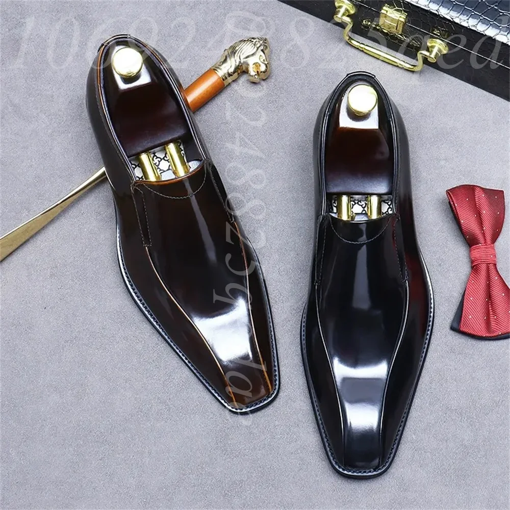 Men's Handmade Vintage Lace-Up - Men'S Formal Office Wear Shoes ulasan dan harga