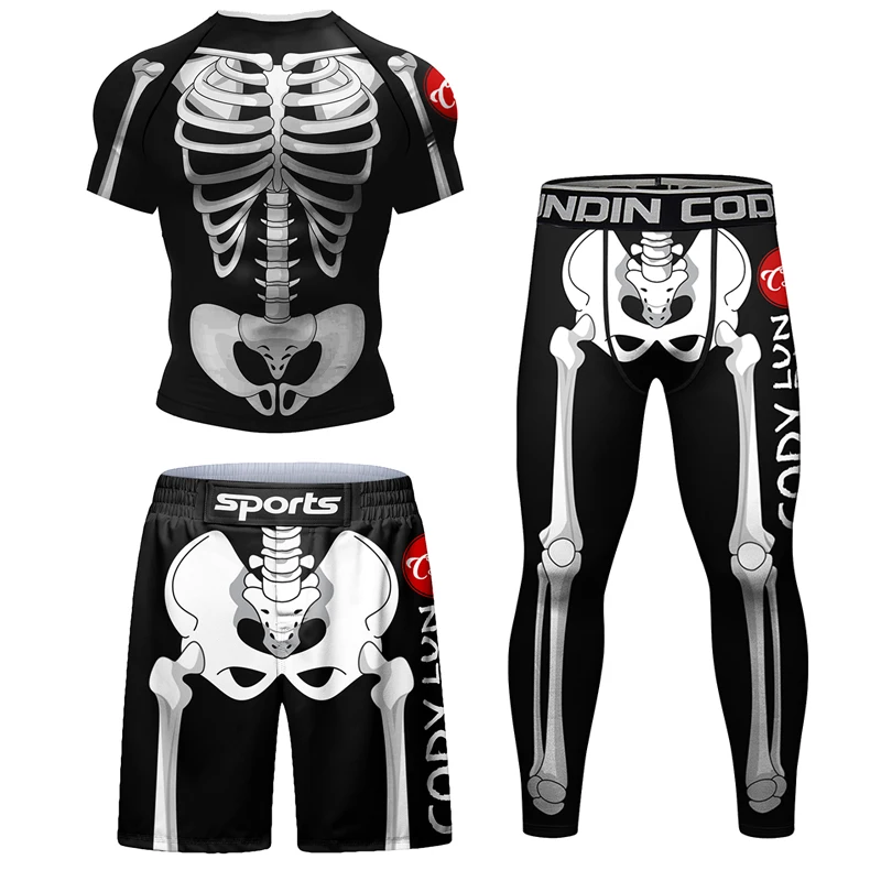 New Skull Rashguard Jiu Jitsu  - Young Men Formal Wear ulasan dan harga