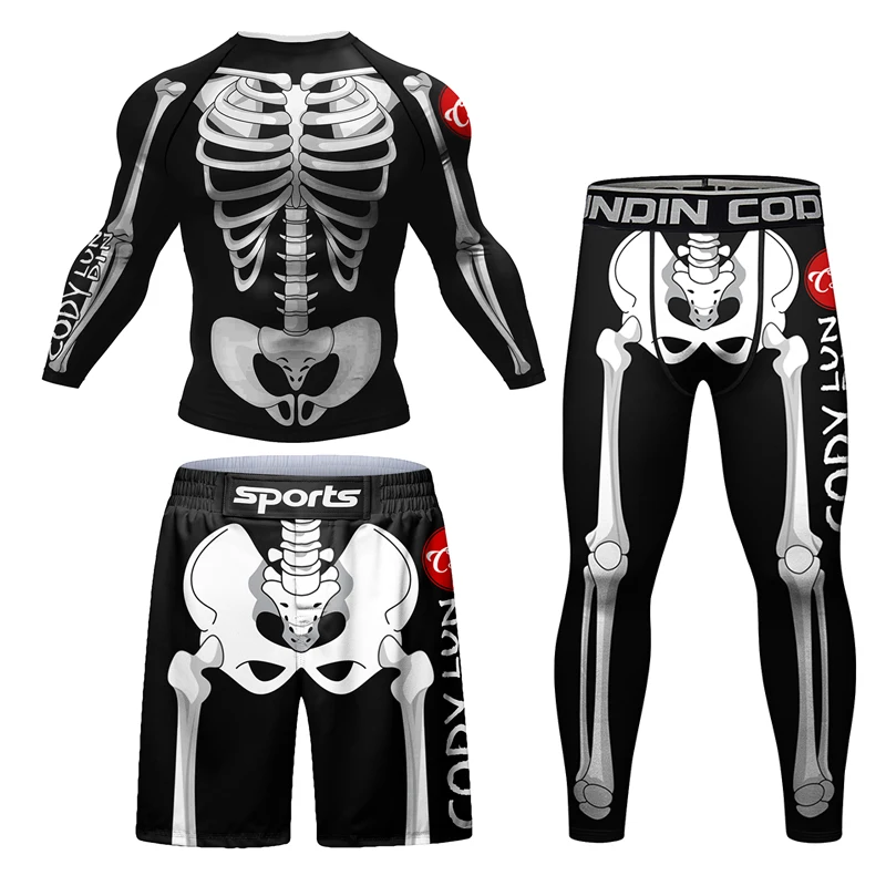 New Skull Rashguard Jiu Jitsu  - Young Men Formal Wear ulasan dan harga