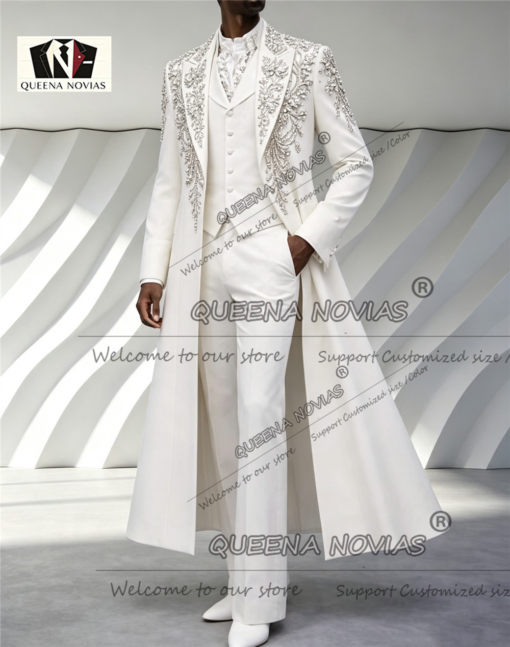 Luxury Men's Suit For Wedding  - Men Formal Wear Wedding ulasan dan harga