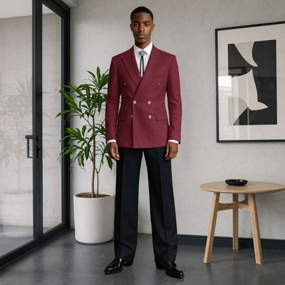 Men 2 Pieces Relaxed Slim Suit - Men'S Relaxed Formal Wear ulasan dan harga