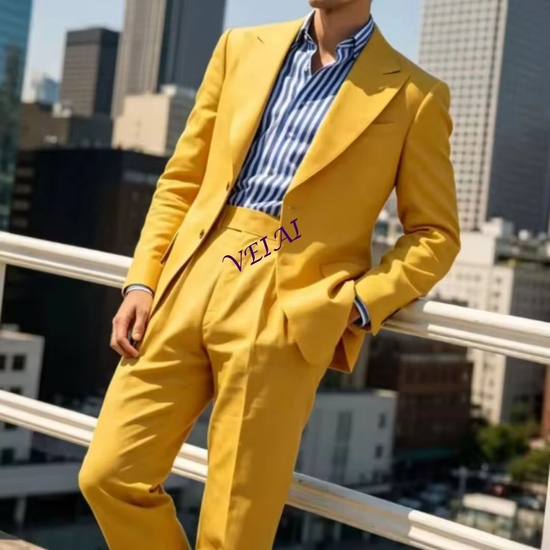 Summer Sage Green Linen 2-Piec - Men'S Relaxed Formal Wear ulasan dan harga