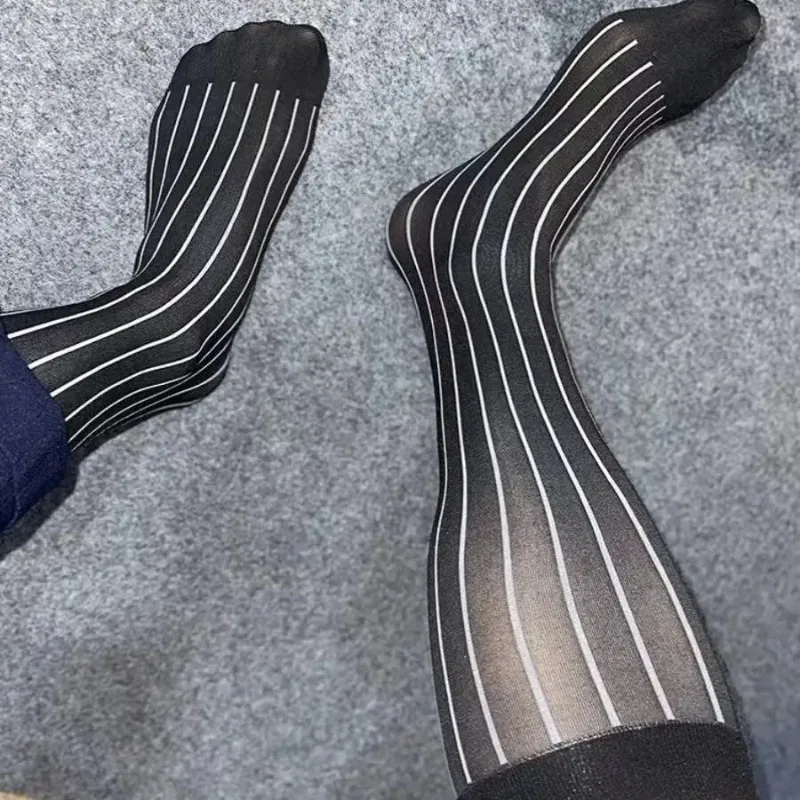 Men Striped Socks Man Ultra Th - Young Men Formal Wear ulasan dan harga