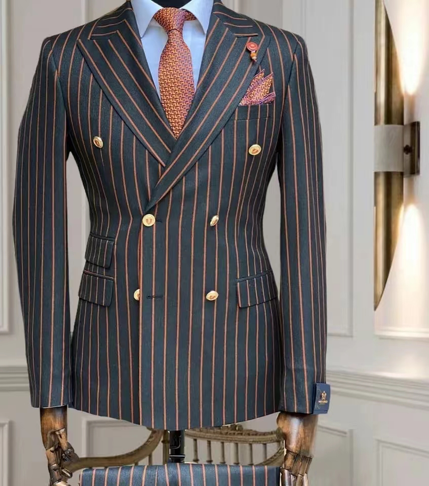 Allingentle Men's Suits Stripe - Young Men Formal Wear ulasan dan harga