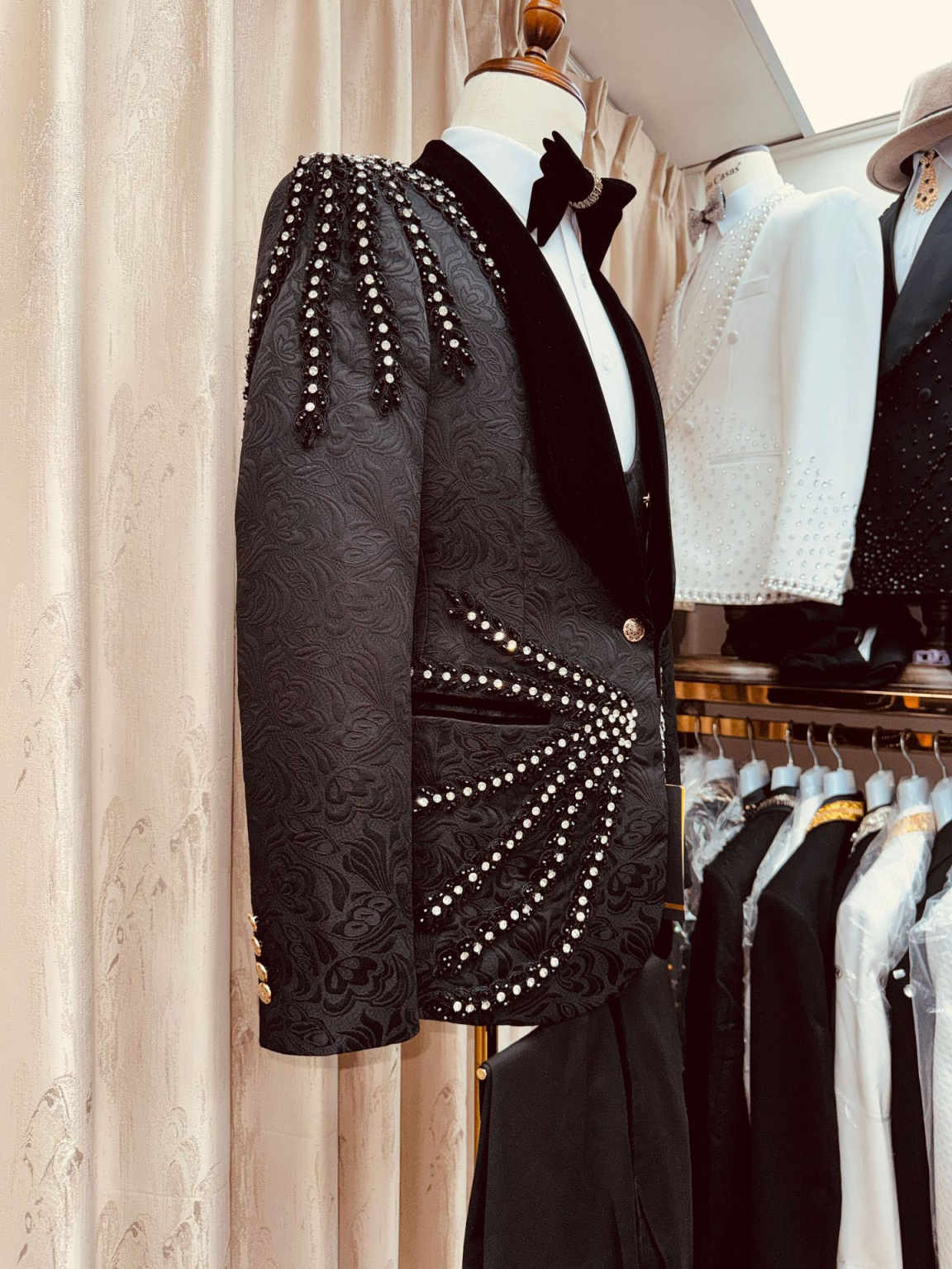 Gorgeous Crystal Tassel Men Su - Men'S Formal Wear Waistcoat ulasan dan harga