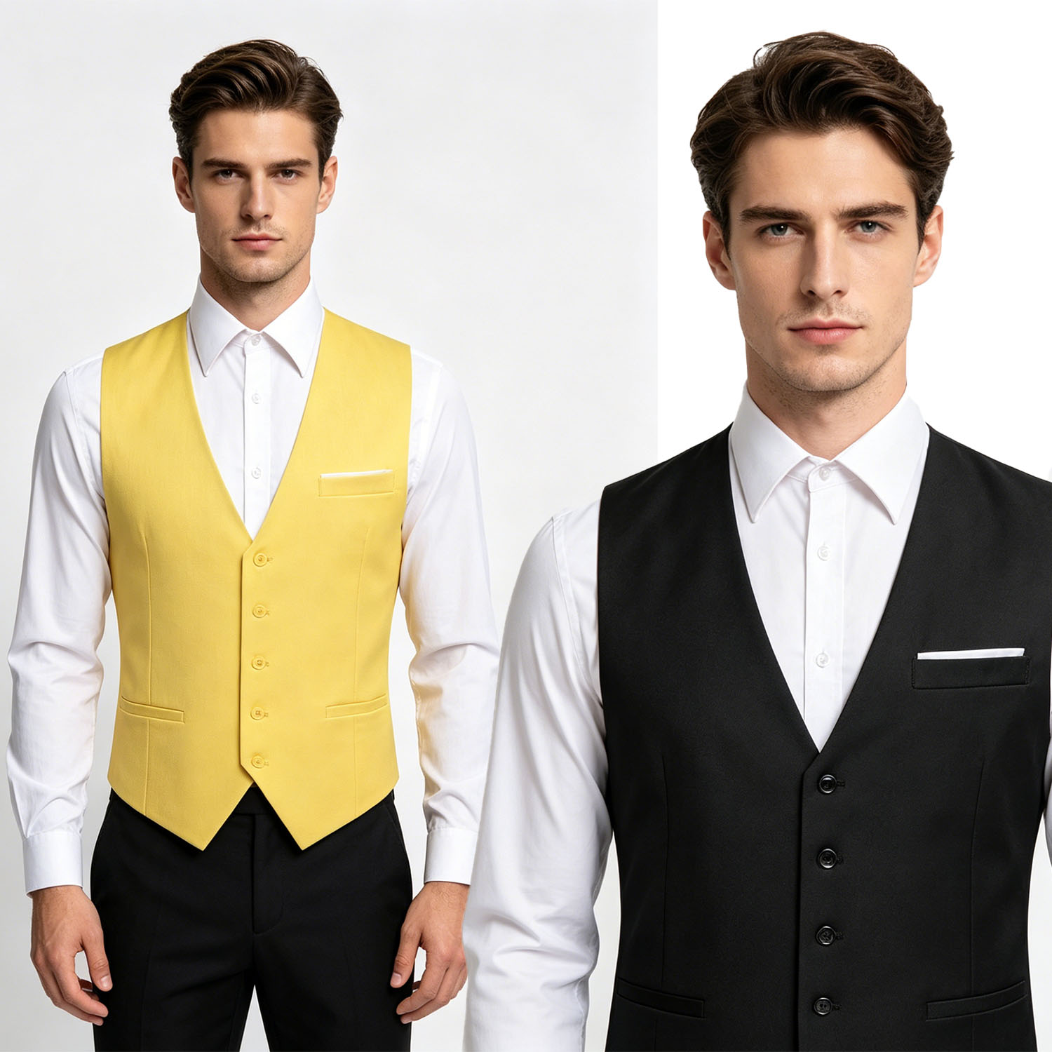 Men's Formal Suit Vest, Solid  - Men'S Formal Wear Waistcoat ulasan dan harga