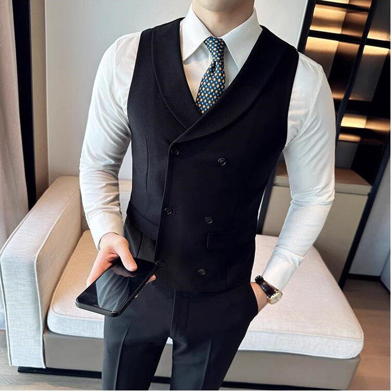 ( Vest + Pants) Men's Double-b - Men Formal Wear Wedding ulasan dan harga