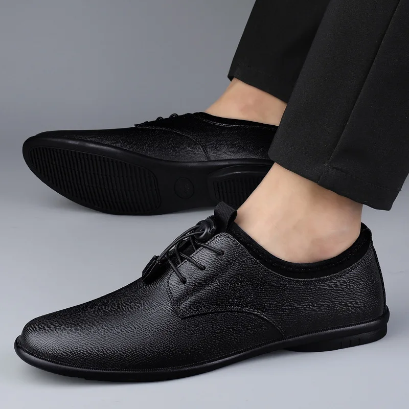 XIHAHA Men's Leather Shoes Bre - Men'S Formal Office Wear Shoes ulasan dan harga