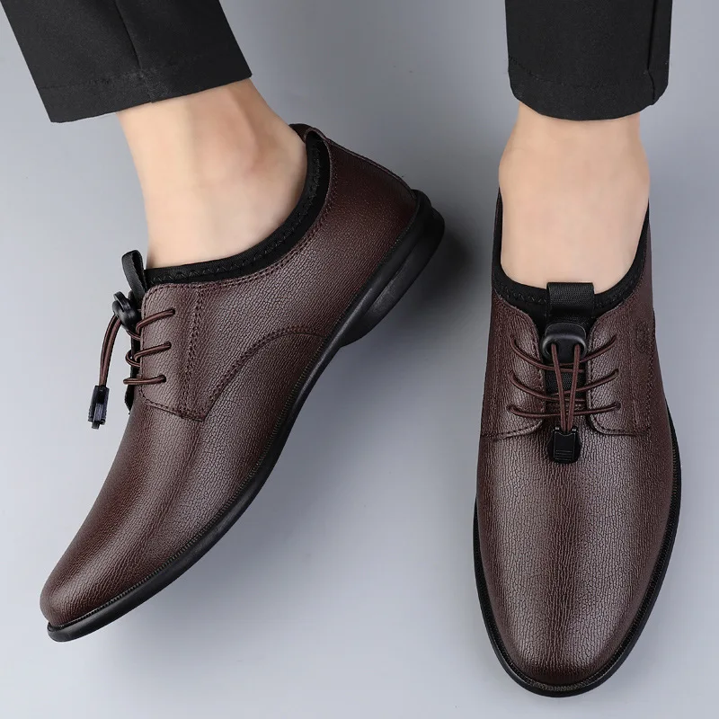 XIHAHA Men's Leather Shoes Bre - Men'S Formal Office Wear Shoes ulasan dan harga