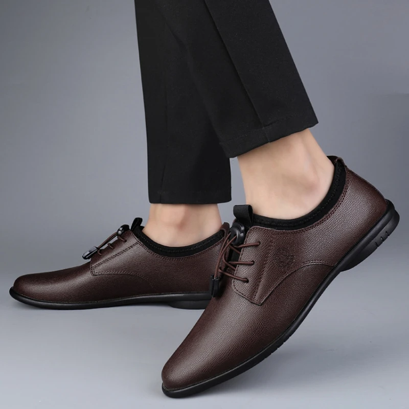 XIHAHA Men's Leather Shoes Bre - Men'S Formal Office Wear Shoes ulasan dan harga