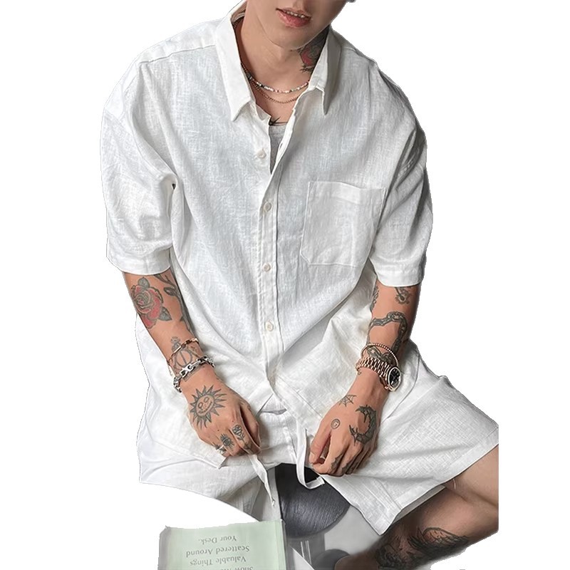 Linen Casual Suit Men's Summer - Men'S Relaxed Formal Wear ulasan dan harga