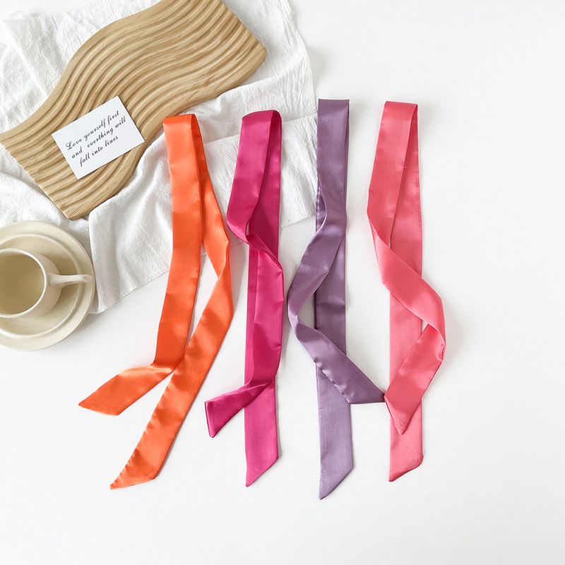 4x100cm Satin Silk Narrow Scar - Silk Tie Woven ulasan dan harga